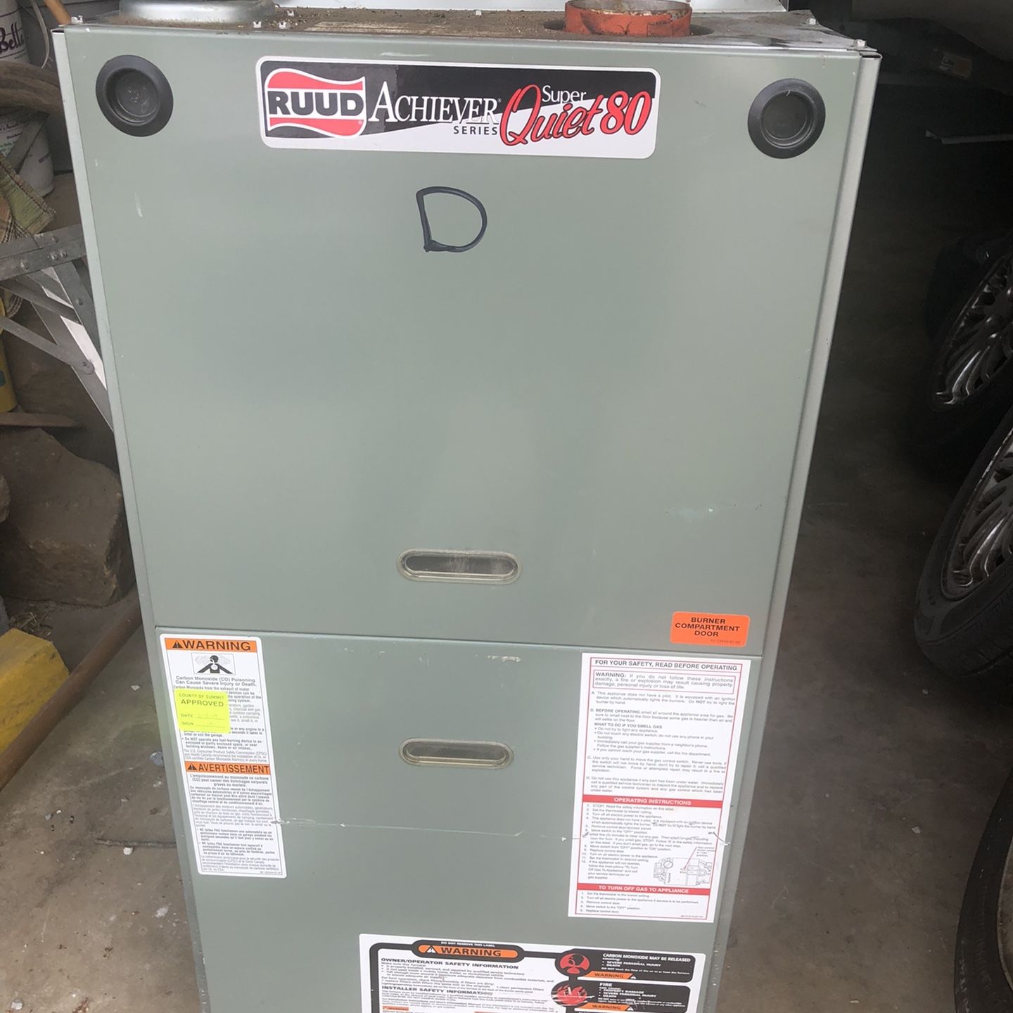 Ruud Achiever Super Quiet 80 Furnace NEVER USED