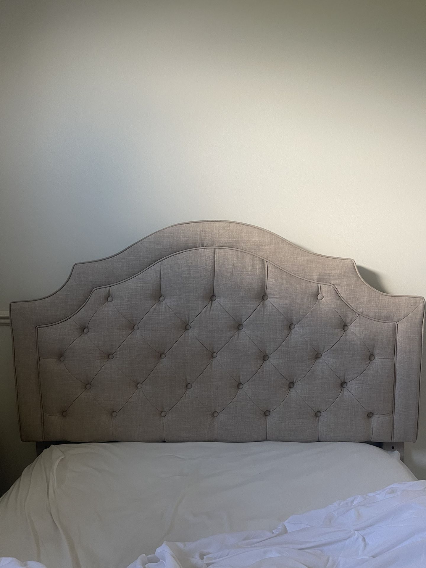 Full Size Bed Tan Color Comes With Box Spring
