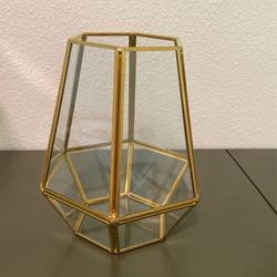 Gold Geometric Terrarium