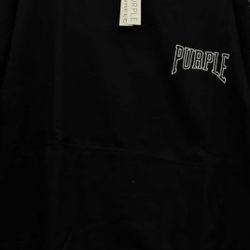 Black purple brand hoodie