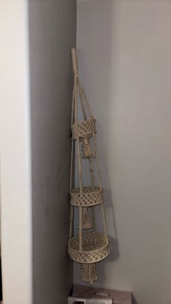 hanging crochet plants