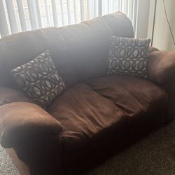 Brown 2 Piece Couch 