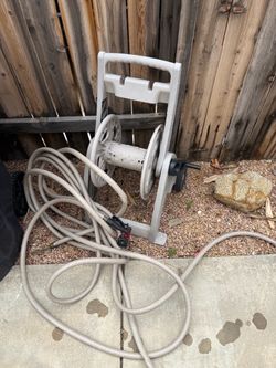 Garden Hose Reel Cart with Hose