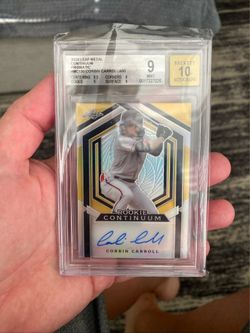 2023 leaf metal continuum prismatic #MC130 Corbin Carroll/ 450 on card autograph