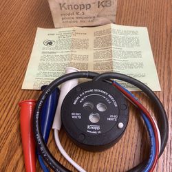 Knopp K3 Model K3 Phase Sequence Indicator
