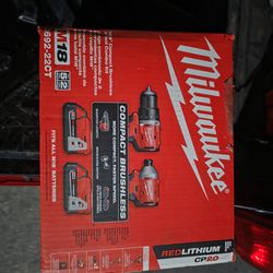 Milwaukee m18 brushless impact & drill comb in the box