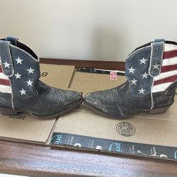 roper 7.5 stars and stripes womens boots 