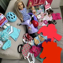 Lot Of American Girl Doll, Clothes, Scooter, And More! **Local Pickup Only**
