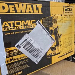 DEWALT
Atomic 20V Lithium-Ion Cordless Compact 1/2 in. Drill/Driver Kit with 2.0Ah Battery and Charger