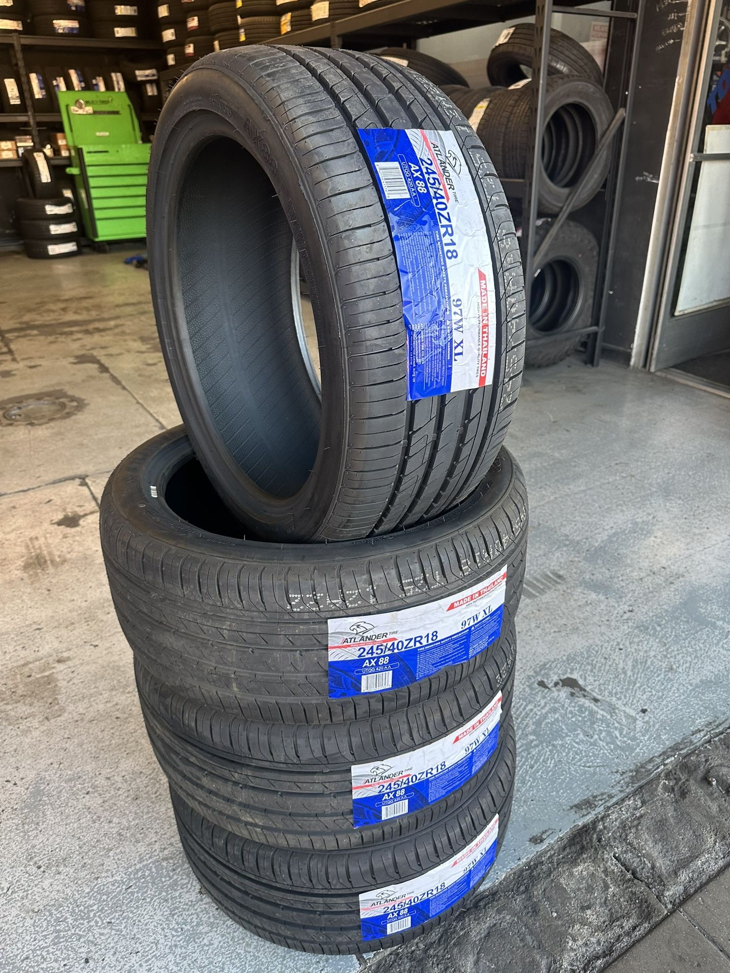 245/40/18 New Set Of Tires Installed 