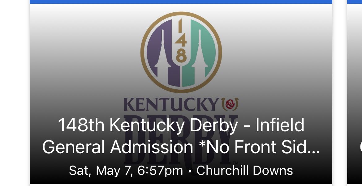 Kentucky Derby General Admission Ticket 