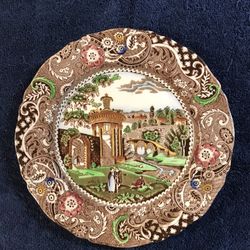 Beautiful Landscape Painted Plate