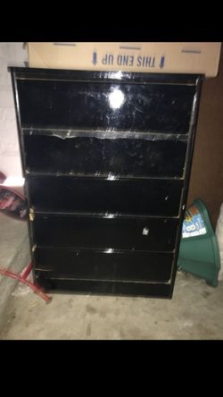 Black dresser