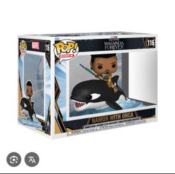 Funko Pop! Rides Black Panther Wakanda Forever Namor With Orca Vinyl Figure NEW