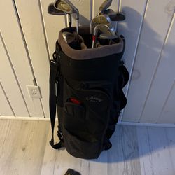 Callaway Golf Bag With Variety Of Some Callaway Clubs