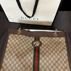 Offers Are Welcome Authentic GUCCI Large Limited Edition Tiger Head Tote Bag MSRP $4,500