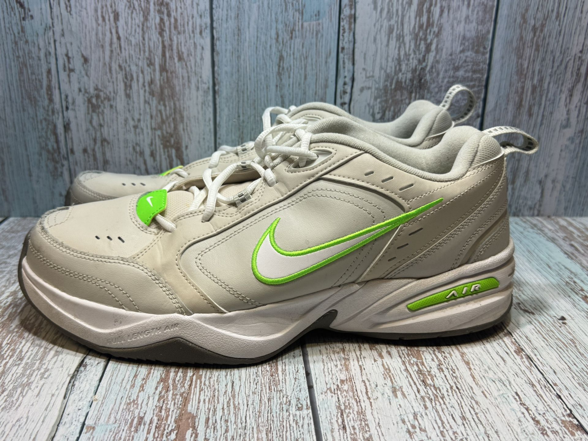 Nike Air Monarch IV 'Light Bone Green Strike' FN3436-011 Size 12.5 Hard To Find