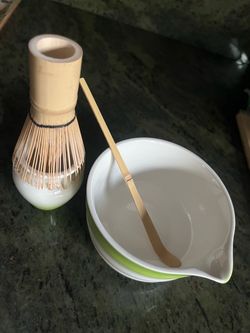 Matcha Bowl with Bamboo Whisk