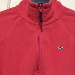 Vineyard Vines women’s 1/4 Zipper fleece sweater large