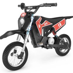 New Hiboy DK1 36V Electric Dirt Bike,300W Electric Motorcycle - Up to 15.5MPH & 13.7 Miles Long-Range,3-Speed Modes Motorcycle for Kids Ages 3-10 $250