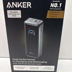 Anker Prime Power Bank 250mAh 3-port Portable Charger With 300w