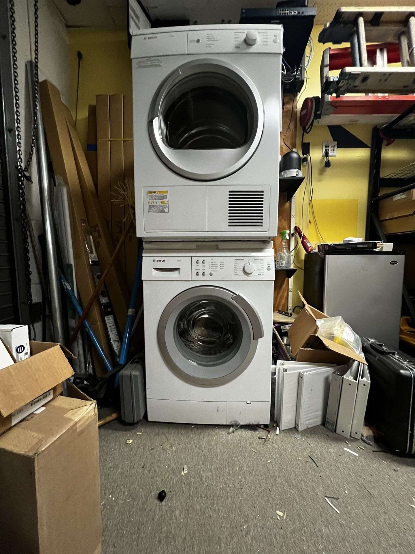 Washing Machine, Dryer With Stacking Kit.   