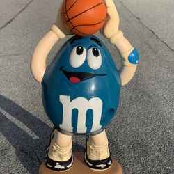 M&M BLUE LIMITED EDITION Sport Candy Dispenser Basketball Collection 13 Inches