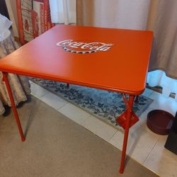 Coca Cola Card Table