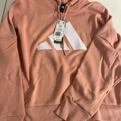 Adidas Plus Mtn Hood Womens Active Hoodies Size Xl, Color: Nude/White