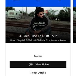 J. Cole Tickets. 