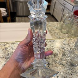 heavy lead crystal candlesticks