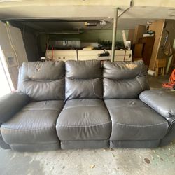 Leather Reclining Couch