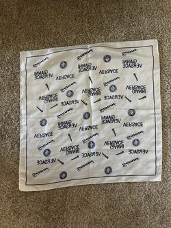 Gianni Versace Scarf Navy And White