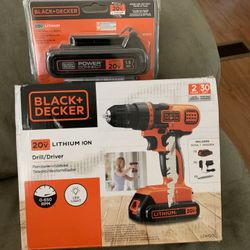Drill Black & Decker $50 with extra battery