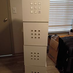 White Storage Bins