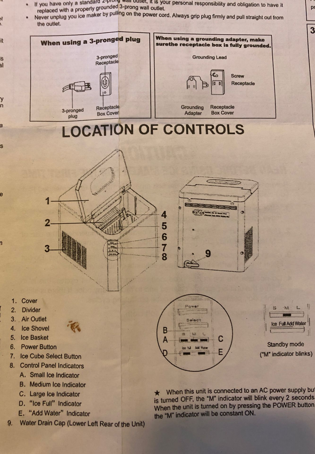 Portable ice maker Emerson model IM90B for Sale in Los Angeles, CA