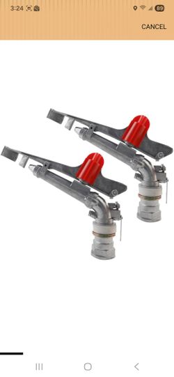 2" Agriculture Farm Irrigation Sprinkler Lawn Sprinkler Irrigation Spray Gun Large-Area Watering Spray 360° Rotary Farm Lawn Garden Irrigation, Pack o