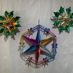 Traditional Foil Christmas Navidad Decor Decoraciones