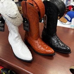Botas Vaqueras De Piel Con Cinto Para Hombre