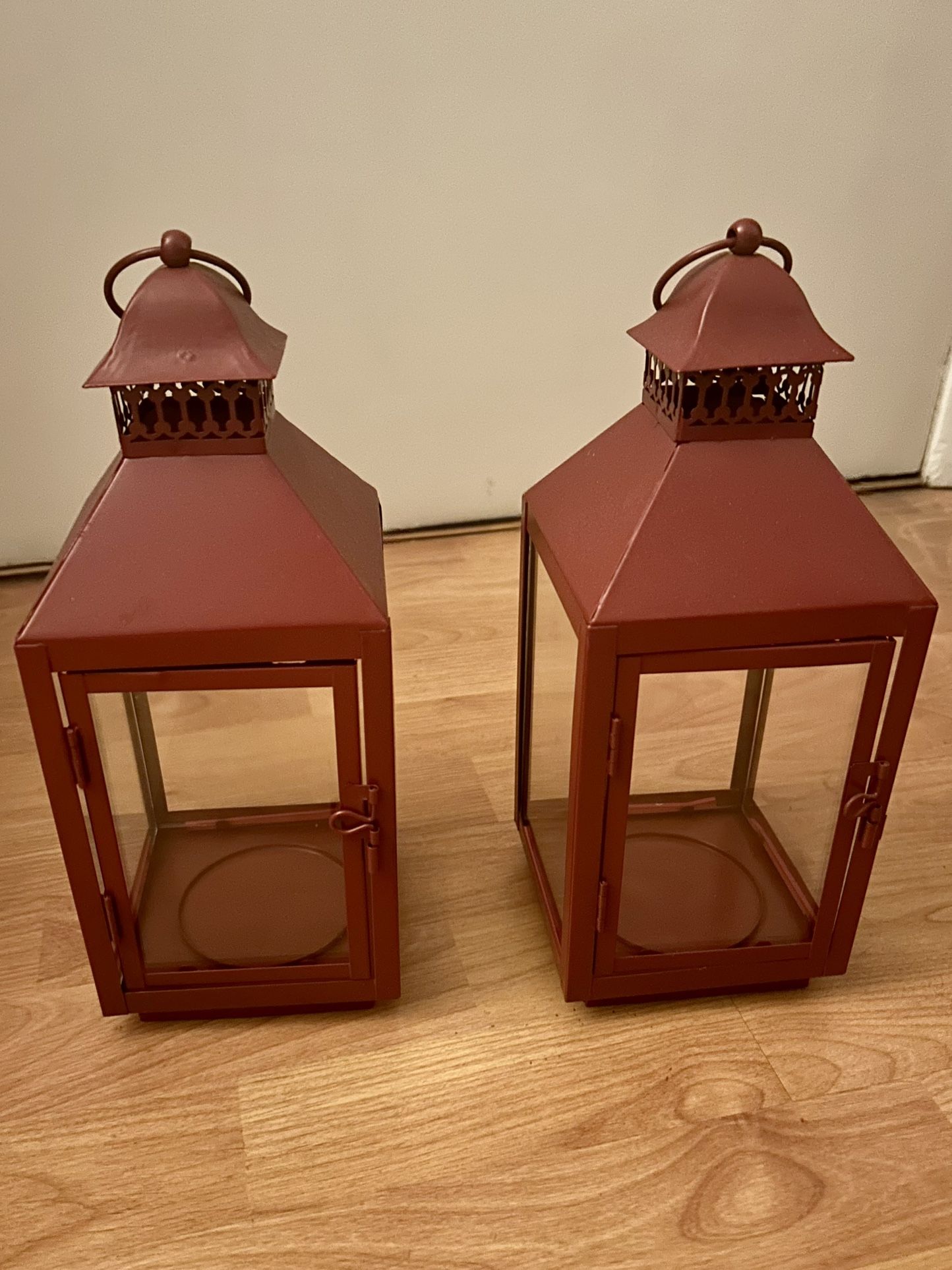 Two Red Decorative Lanterns