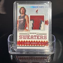 2023-24 Panini NBA Hoops - Rookie Sweaters #RSW-JJJ Jaime Jaquez Jr. (MEM, RC)