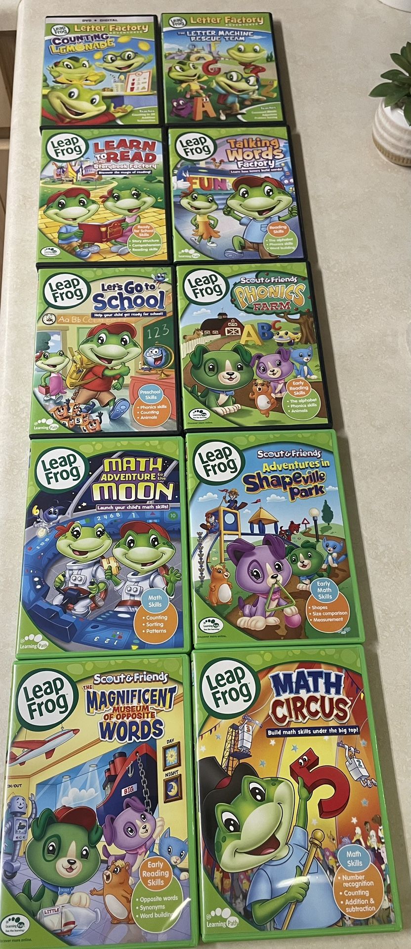 Leap Frog DVDs