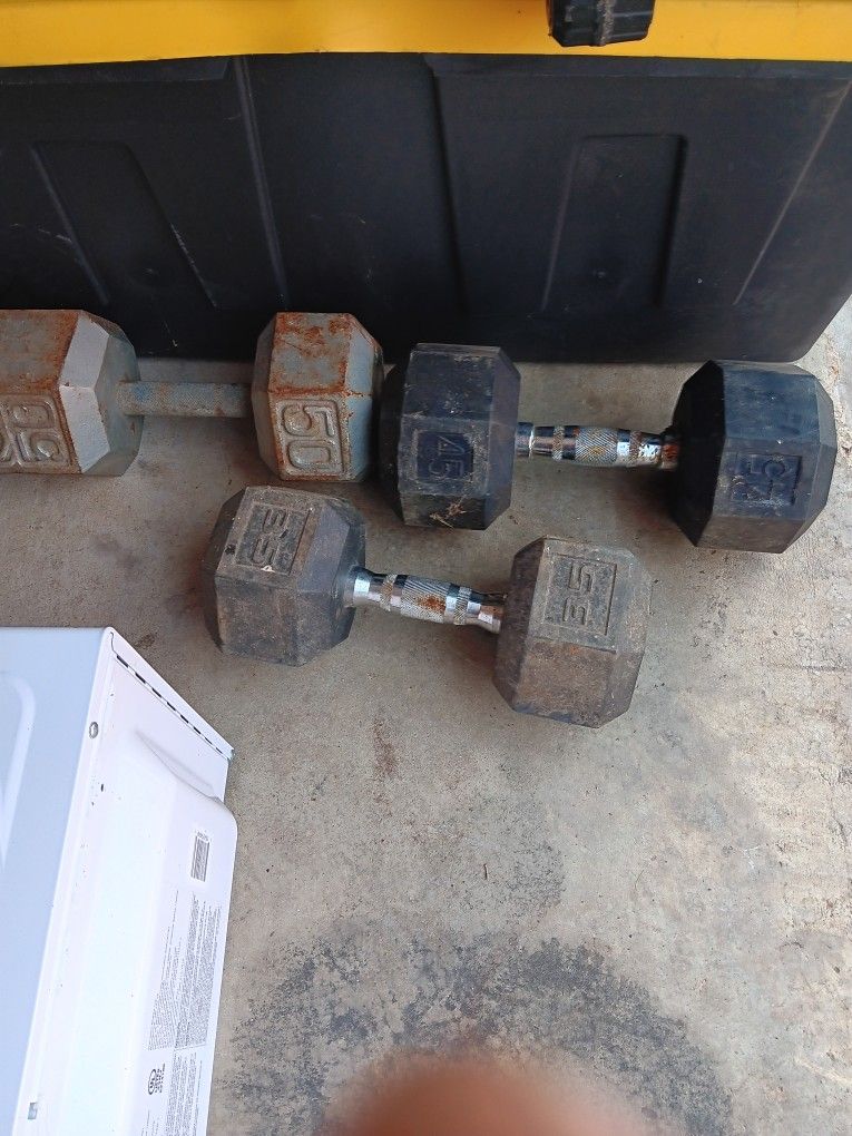 Dumbbells 35. 45. 50