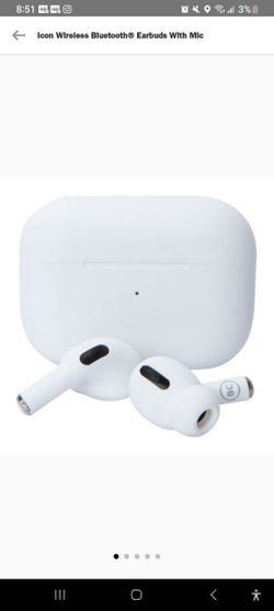 Icon Wireless Bluetooth Earbuds With Mic