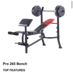 Weider Pro 265 Weight Bench