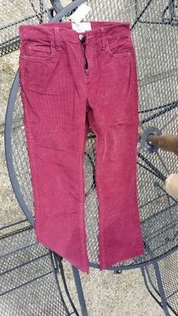 NEW Elliott Burgundy Velvet Pans Cropped