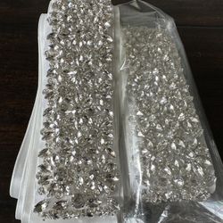 2 - Crystal Rhinestone Sashes