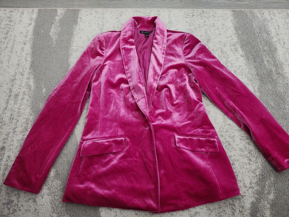 Womens Pink Blazer Size Medium