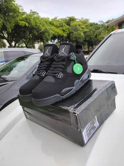 Air Jordan 4 Black Cat Sneakers Size 10