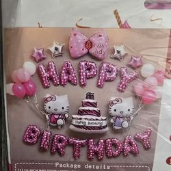 Hello Kitty Birthday Balloon Set